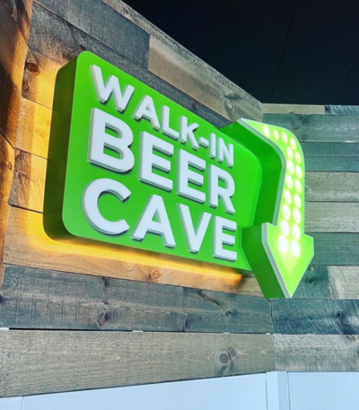 Beer Cave Interior Signage Photo